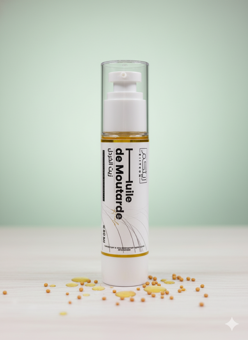 Huile de Moutarde 50ml – Stimulante, Fortifiante & 100% Naturelle